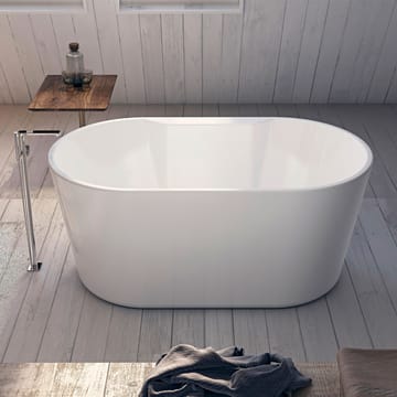 Bathlife Hipp Badkar 141 cm Ovalt Fristående - Vit - Hus & renovering - Kök & bad - Badrum - Badkar - Fristående badkar