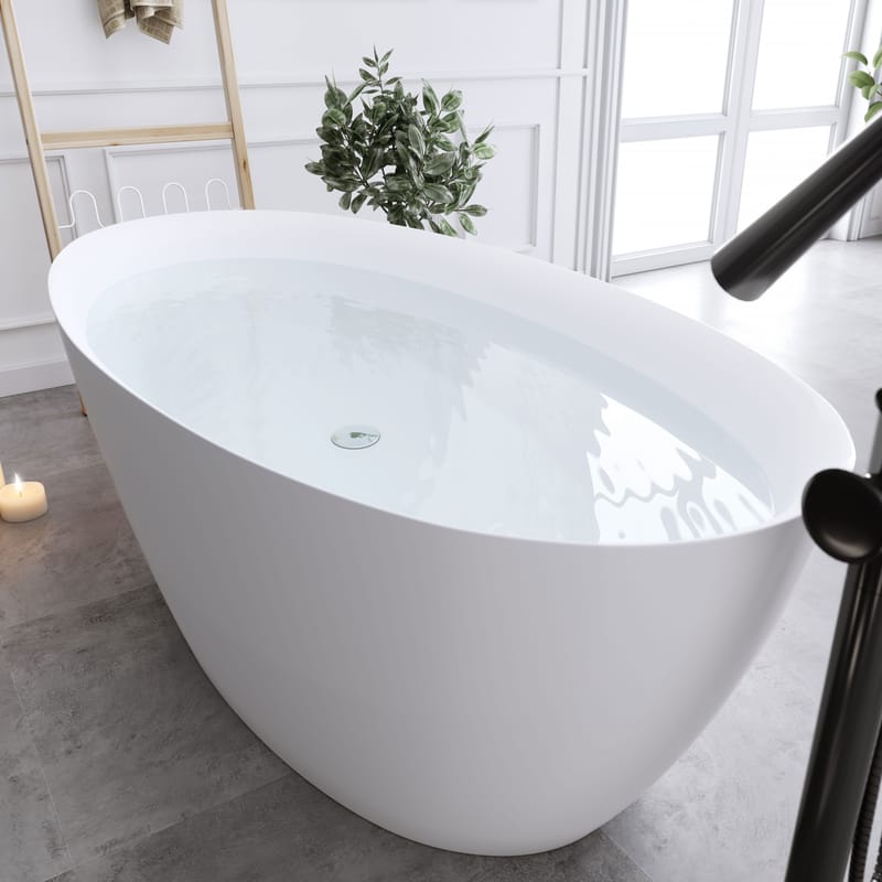 Bathlife Sund Sittbadkar 170 cm - Matt Vit - Hus & renovering - Kök & bad - Badrum - Badkar