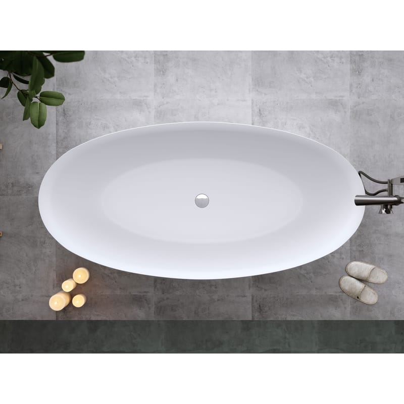 Bathlife Sund Sittbadkar 170 cm - Matt Vit - Hus & renovering - Kök & bad - Badrum - Badkar