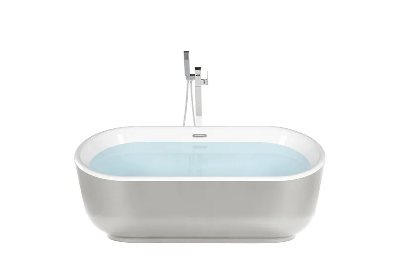 Badkar Pinel Silver/Vit, Silver/Vit