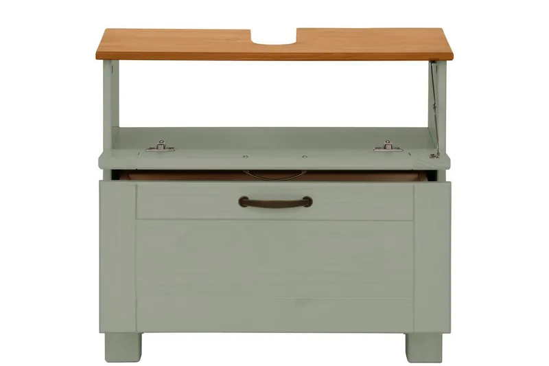 Alby Tvättställsskåp 60 cm - Grön - Hus & renovering - Kök & bad - Badrum - Badrumsmöbler & badrumsinredning - Tvättställsskåp & kommod