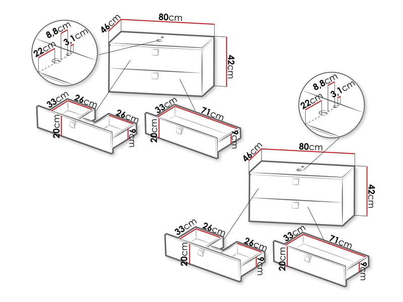 Alima Tvättställ - Brun|guld - Hus & renovering - Kök & bad - Badrum - Badrumsmöbler & badrumsinredning - Kompletta möbelpaket badrum