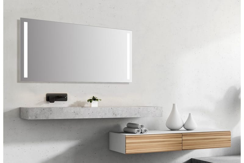 Allejaure Spegel 140x70 cm - Silver - Hus & renovering - Kök & bad - Badrum - Badrumsmöbler & badrumsinredning - Badrumsspegel