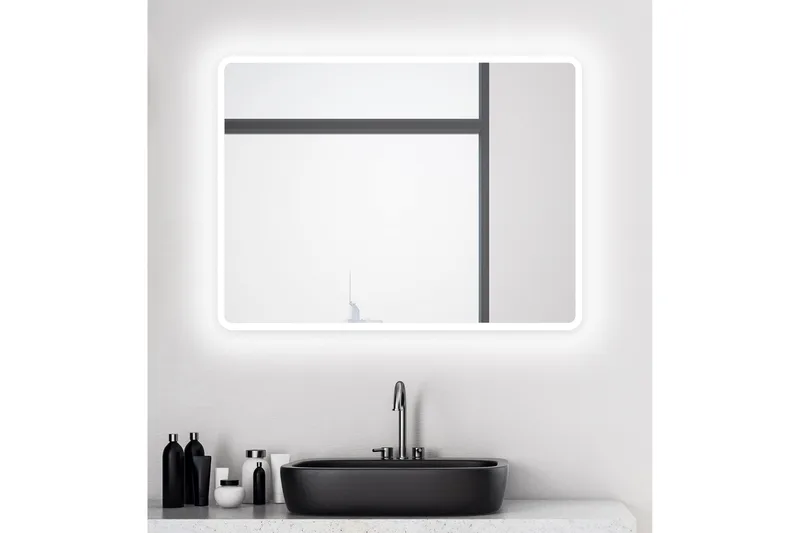 Dalkarl Spegel 80x60 cm, Silver