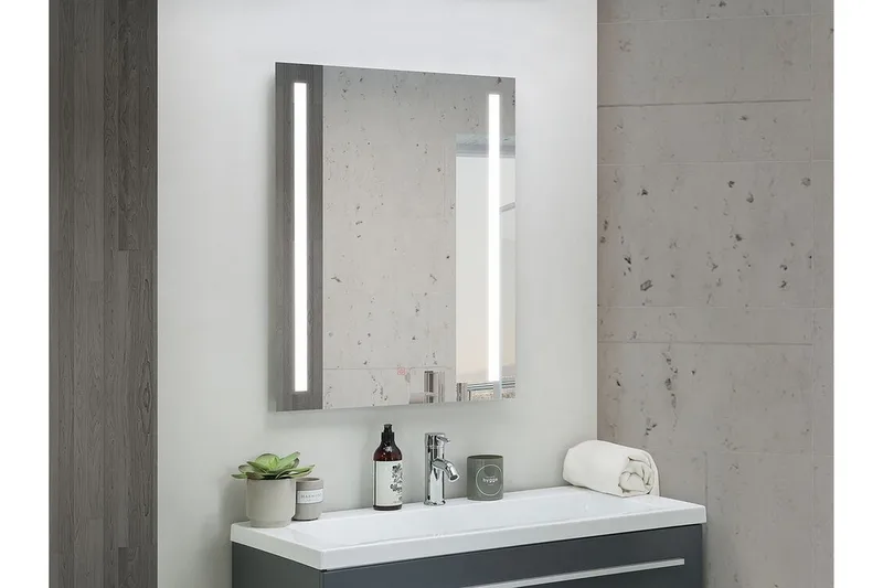 Kilmurray Spegel LED 70x90 cm, Silver