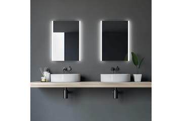 Lannabruk Badrumsspegel 70 cm LED-belysning - Hus & renovering - Kök & bad - Badrum - Badrumsmöbler & badrumsinredning - Badrumsspegel