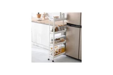 Hyllor Plast Multi Purpose Ratmo Ornel Vit Vit - Hus & renovering - Kök & bad - Badrum - Badrumsmöbler & badrumsinredning - Rullvagn badrum