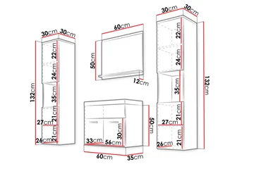 Badrumsset Delorimier XL - Vit - Hus & renovering - Kök & bad - Badrum - Badrumsmöbler & badrumsinredning - Kompletta möbelpaket badrum