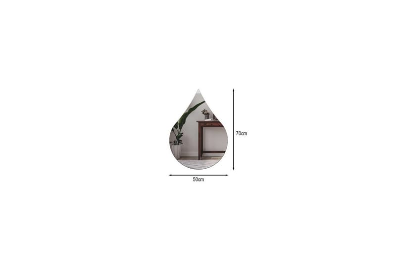 Koruco Badrumsspegel 50 cm - Svart - Hus & renovering - Kök & bad - Badrum - Badrumsmöbler & badrumsinredning - Badrumsspegel