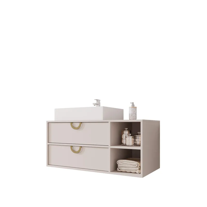 Merlinor Badrumskommod - Beige - Hus & renovering - Kök & bad - Badrum - Badrumsmöbler & badrumsinredning - Badrumsförvaring