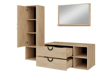Merlinor Möbelset för Badrum - Beige - Hus & renovering - Kök & bad - Badrum - Badrumsmöbler & badrumsinredning - Kompletta möbelpaket badrum