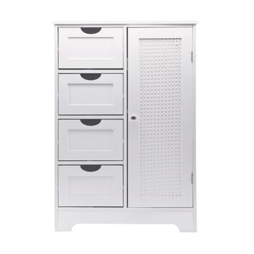 Moruna Badrumsskåp 55 cm - vit och silverfärgad - Hus & renovering - Kök & bad - Badrum - Badrumsmöbler & badrumsinredning - Badrumsskåp