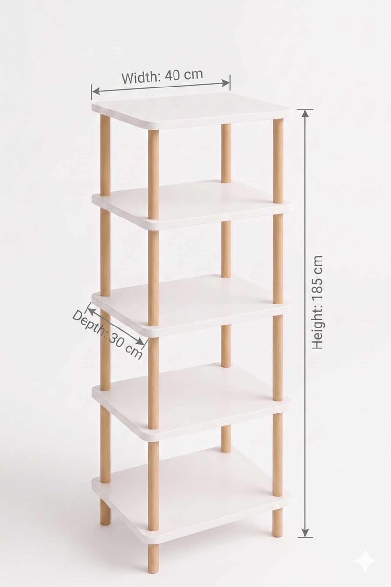 Ryrhyrdhonar Badrumshylla 40x185x30 cm - Vit - Hus & renovering - Kök & bad - Badrum - Badrumsmöbler & badrumsinredning - Badrumshylla