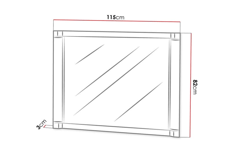 Dallas Spegelskåp 115x1x82 cm LED-belysning - Grå|Vit - Hus & renovering - Kök & bad - Badrum - Badrumsmöbler & badrumsinredning - Spegelskåp badrum