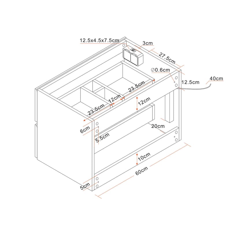 Bathlife Glädje Tvättställsskåp 600 - Hus & renovering - Kök & bad - Badrum - Badrumsmöbler & badrumsinredning - Tvättställsskåp & kommod