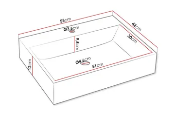 Glenndale Tvättställsskåp - Vit - Hus & renovering - Kök & bad - Badrum - Badrumsmöbler & badrumsinredning - Tvättställsskåp & kommod