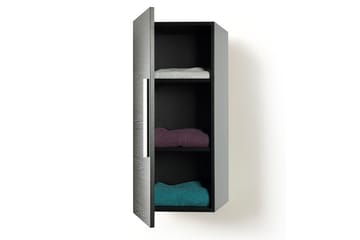 Bilbao Badrumsskåp 35|40 cm - Svart - Hus & renovering - Kök & bad - Badrum - Badrumsmöbler & badrumsinredning - Väggskåp & högskåp