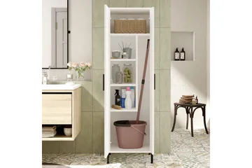 Rinorea Förvaringsskåp 50,4x165 cm - Vit - Hus & renovering - Kök & bad - Badrum - Badrumsmöbler & badrumsinredning - Väggskåp & högskåp