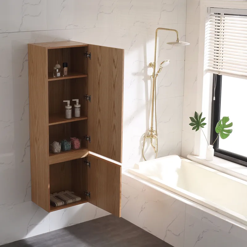 Sidoskåp Bahtlife Lättsam Natur Ek - Hus & renovering - Kök & bad - Badrum - Badrumsmöbler & badrumsinredning - Väggskåp & högskåp