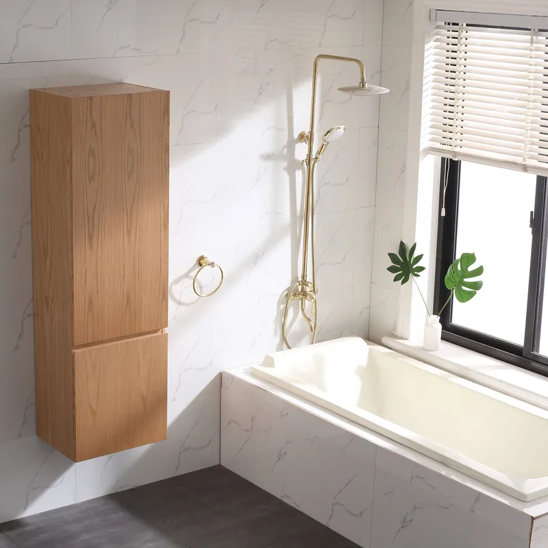 Sidoskåp Bahtlife Lättsam Natur Ek - Hus & renovering - Kök & bad - Badrum - Badrumsmöbler & badrumsinredning - Väggskåp & högskåp