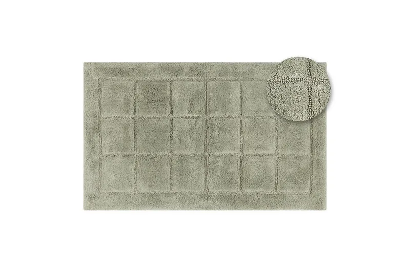 Badrumsmatta Square - 50x80 cm, Light Green - Textil & mattor - Mattor - Badrumsmatta