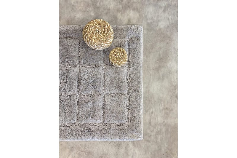 Badrumsmatta Square - 50x80 cm, Silver - Textil & mattor - Mattor - Badrumsmatta