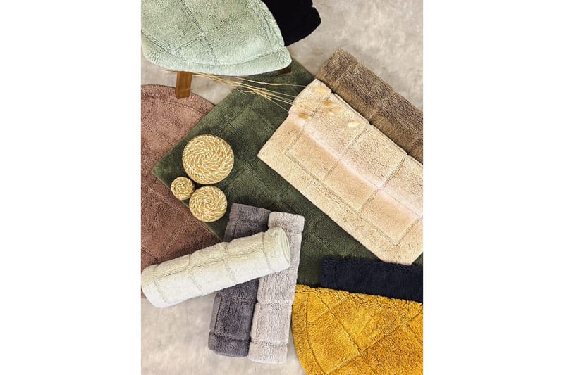 Badrumsmatta Square - 80x80 cm, Yellow - Textil & mattor - Mattor - Badrumsmatta