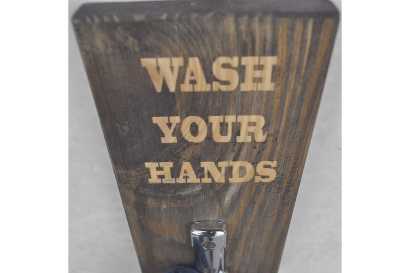 Evila Handdukshängare Wash Your Hands' - Trä - Hus & renovering - Kök & bad - Badrum - Badrumstillbehör