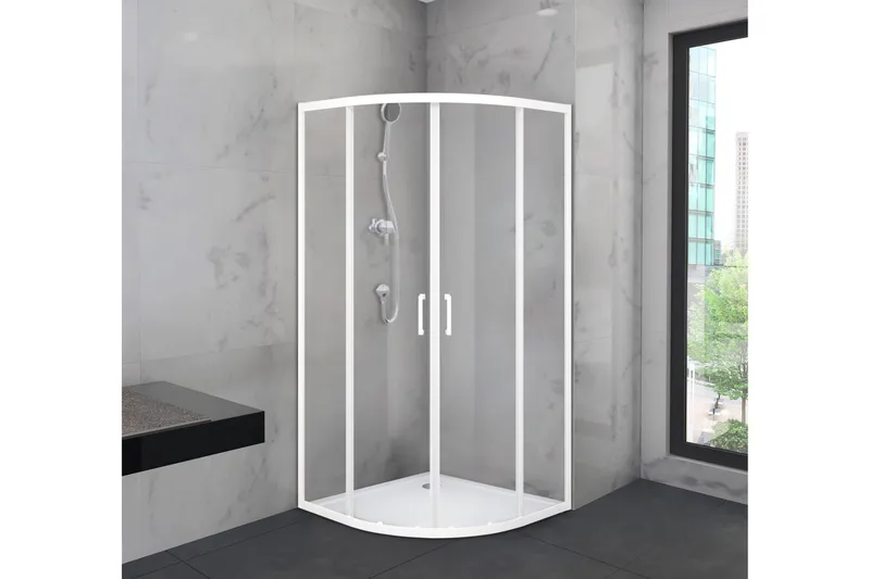 Gullebo Duschvägg 90x200 cm - Vit - Hus & renovering - Kök & bad - Badrum - Duschar - Duschväggar