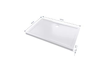 Gyttorp Duschkar 80x120 cm - Vit - Hus & renovering - Kök & bad - Badrum - Duscharmatur & dusch tillbehör - Duschkar