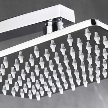 Duschpanel - silver med fyrkantig dusch - Hus & renovering - Kök & bad - Badrum - Duscharmatur & dusch tillbehör