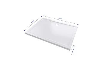 Gyttorp Duschkar 90x120 cm - Vit - Hus & renovering - Kök & bad - Badrum - Duscharmatur & dusch tillbehör - Duschkar