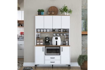 Eligius Högskåp - Vit/Valnöt - Hus & renovering - Kök & bad - Kök & tvättstuga