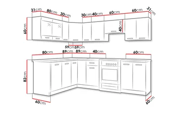 Dave Köksmöbelset - Vit|Ek - Hus & renovering - Kök & bad - Kök & tvättstuga - Köksmöbler