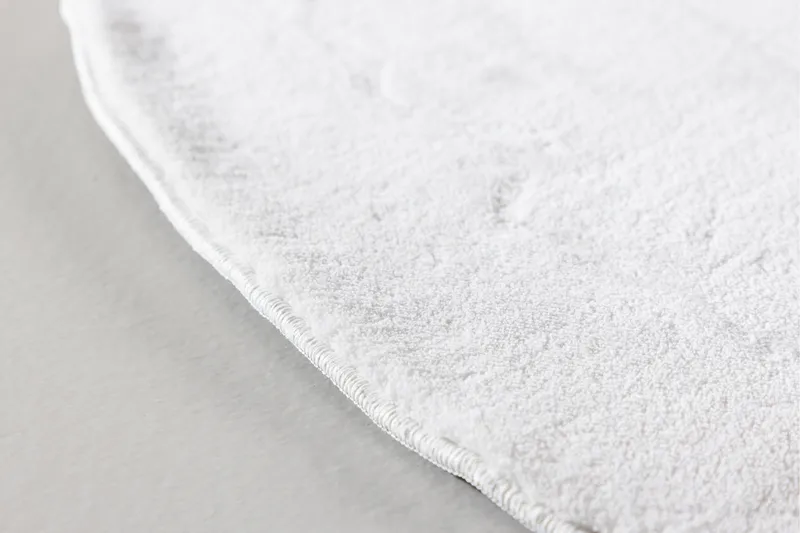 Nixie Plastmatta 200 cm Rund - Vit - Textil & mattor - Mattor - Modern matta - Wiltonmattor