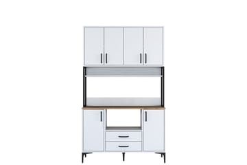 Eligius Högskåp - Vit/Valnöt - Hus & renovering - Kök & bad - Kök & tvättstuga
