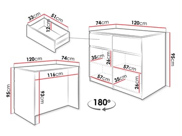 Valricon Köksö 120 cm - brun - Förvaring - Köksö
