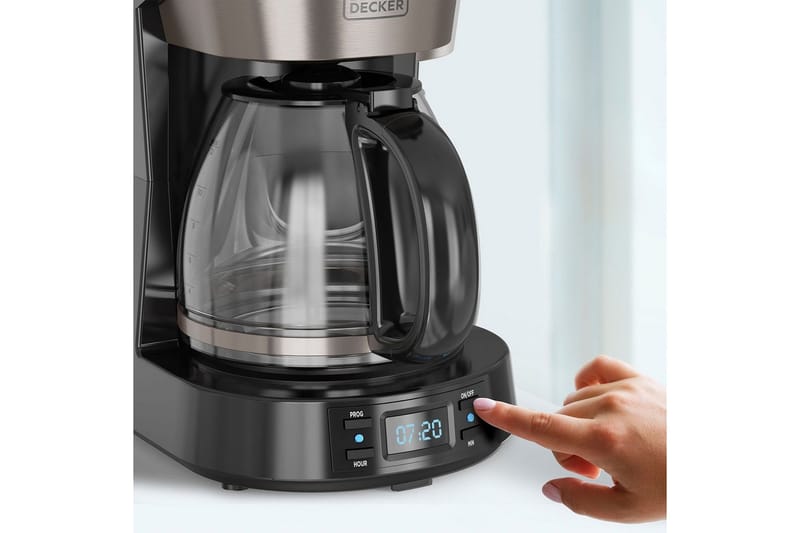 Kaffebryggare Black+Decker LCD 12 Koppar - Silver - Hushåll - Köksmaskiner - Kaffemaskin & kaffetillbehör - Kaffebryggare