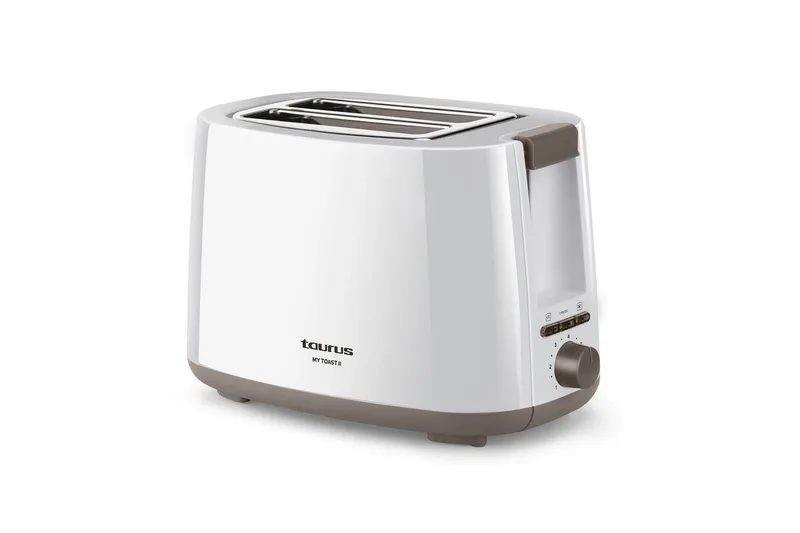 Brödrost Taurus Mytoast II 2 Fack Vit, Silver