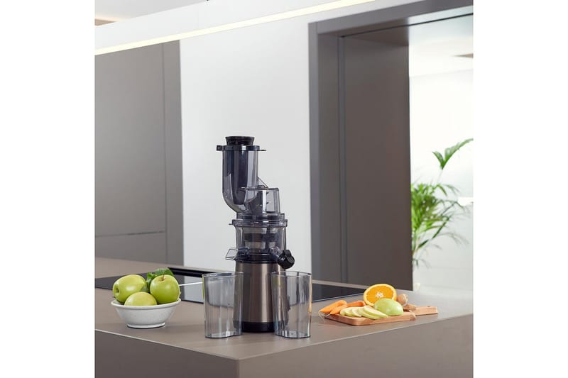 Juicepress Black+Decker Slow Juicer BXJE200E Borstat Rostfritt Stål - Grå - Hushåll - Matlagning & Bakning - Köksredskap & kökstillbehör