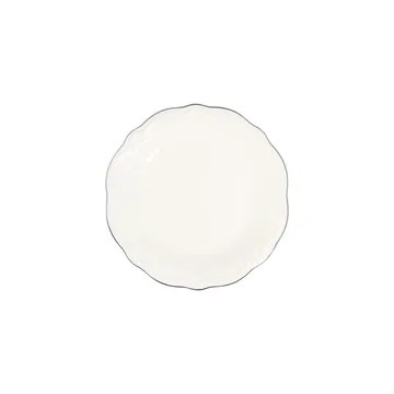 Platin Middagsservis (53 delar) 53x33x36 cm - Vit och silver - Hushåll - Servering & Dukning - Porslin
