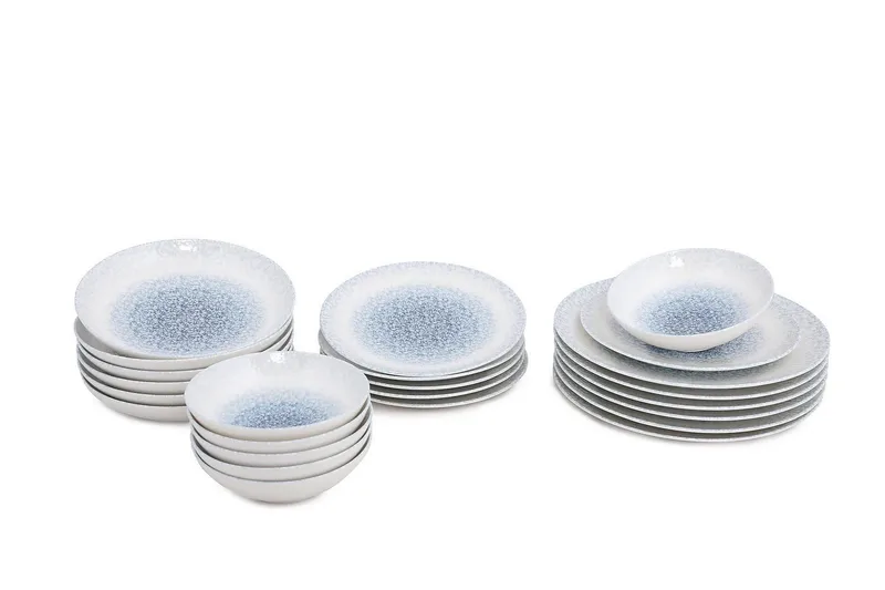 Subatan Tallriksset 24 Delar, Porslin/Vit