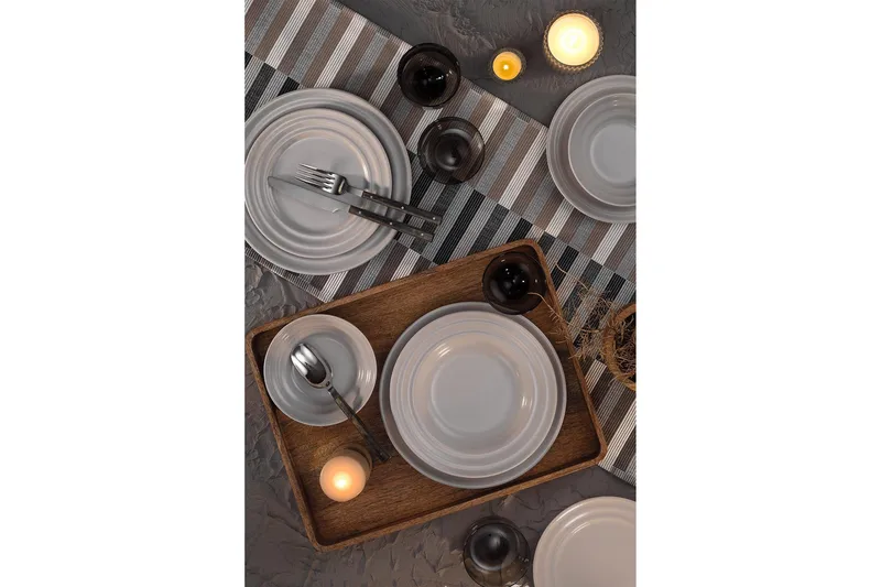 Tallriksset 24-pack - Beige - Hushåll - Servering & Dukning - Tallrikar & skålar