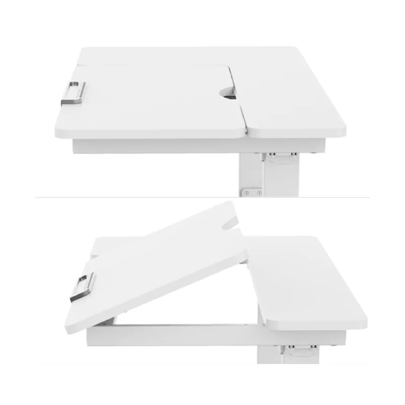 Skrivbord för barn Ergo Kid med 1 motor 112x60x56-80 cm - Vit - Möbler - Barnmöbler - Barnbord - Skrivbord barn