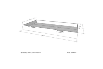 Housebed Hussäng 106x214 cm - Vit - Möbler - Barnmöbler - Barnsäng & juniorsäng - Hussäng