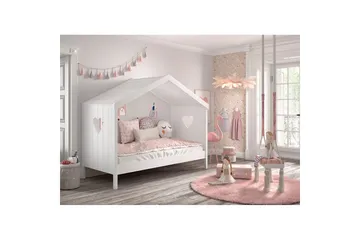 Hussäng Amori 90 x 200 cm White - Möbler - Barnmöbler - Barnsäng & juniorsäng - Hussäng