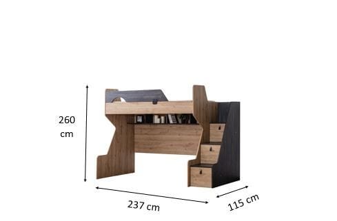 Jento Våningssäng - Möbler - Barnmöbler - Barnsäng & juniorsäng - Loftsäng barn