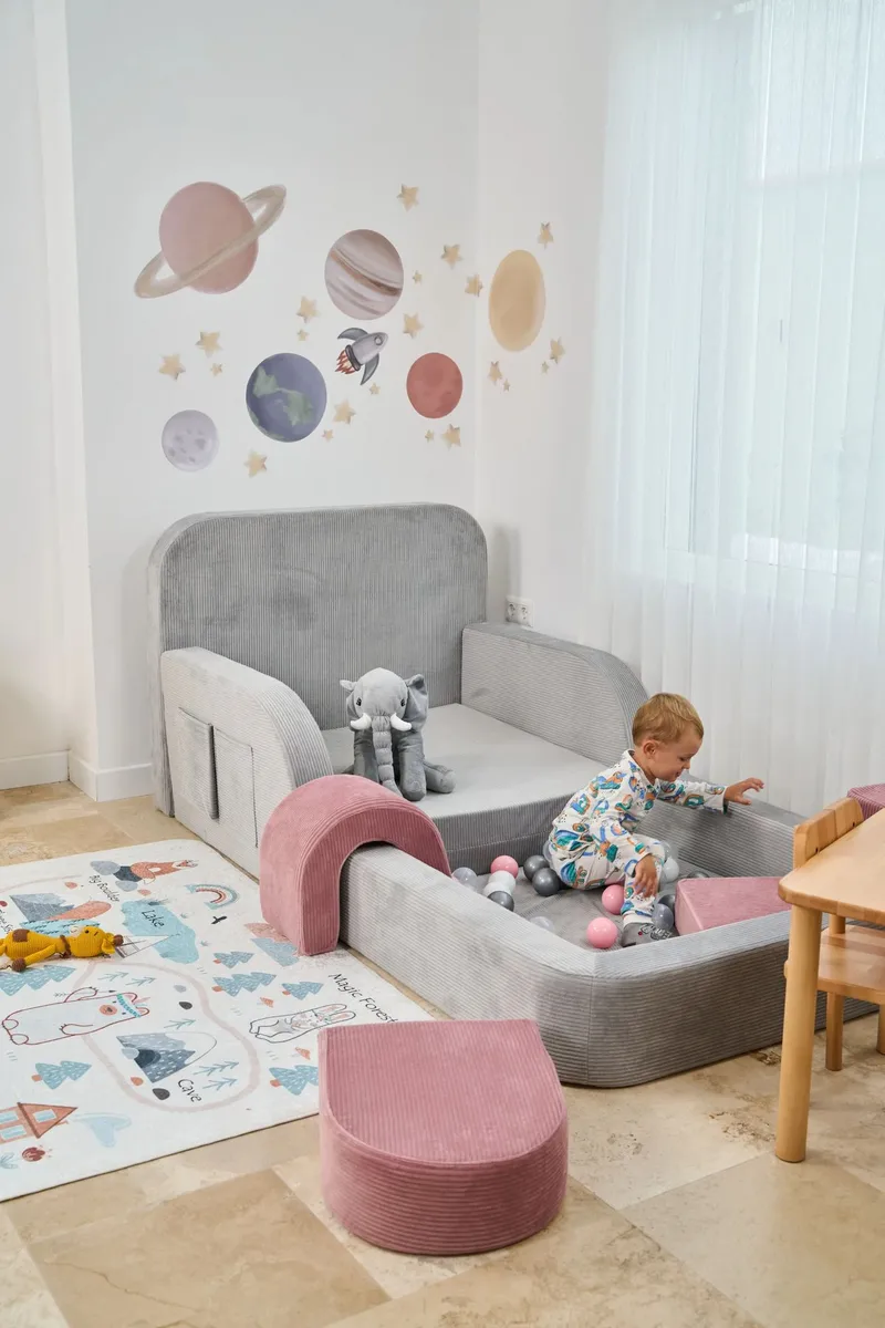 Selnor Barnsäng 90x90x210 cm - Grå - Möbler - Barnmöbler - Barnsäng & juniorsäng