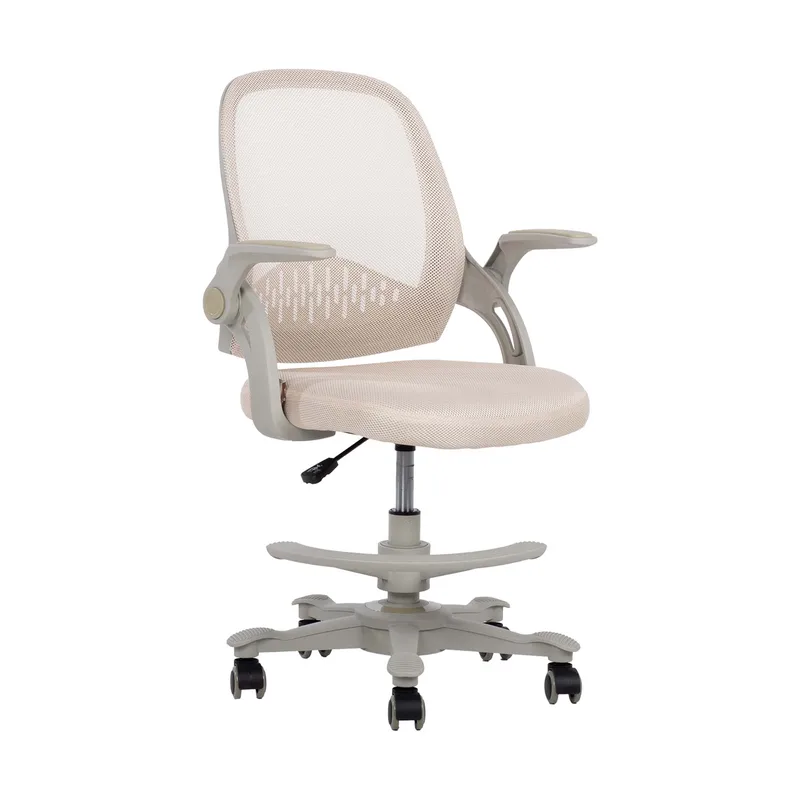 Skrivbordsstol för barn Emmy med fotstöd - Beige - Möbler - Barnmöbler - Barnstol - Skrivbordsstol barn