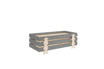 Säng Modulo med smilisfötter Grå, 3 - Grå, 3 - Möbler - Barnmöbler - Barnsäng & juniorsäng